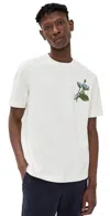 Ps By Paul Smith Ecru Small 'flower' Print T-shirt White In Off White