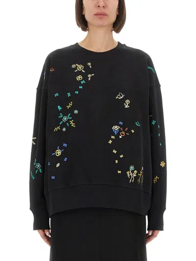 PS BY PAUL SMITH FLORAL" EMBROIDERED SWEATSHIRT