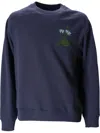 Ps By Paul Smith Floral-embroidered Sweatshirt In Blue