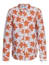 Ps By Paul Smith Floral-print Button-up Shirt In Orange