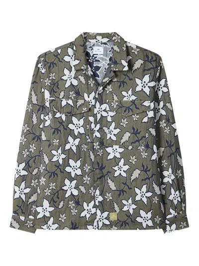 Ps By Paul Smith Floral-print Shirt In Multi