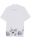 Ps By Paul Smith Floral-print Shirt In White