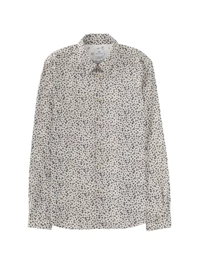 Ps By Paul Smith Ps Paul Smith Micro Print Shirt In White