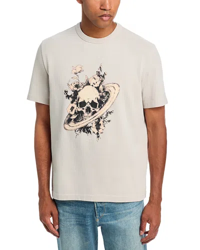 Ps By Paul Smith Floral Skull Graphic T-shirt In Gray
