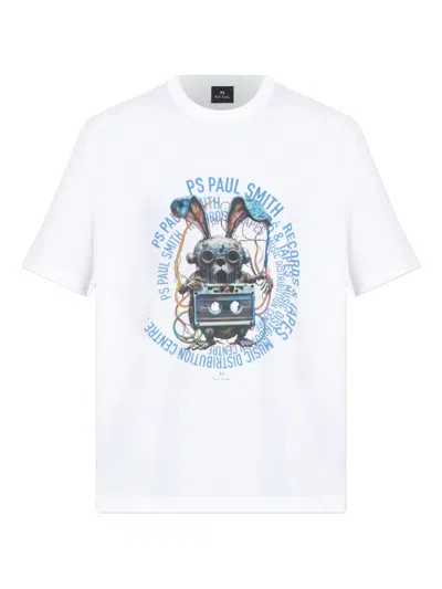 Ps By Paul Smith Graffic-print T-shirt In White