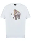 Ps By Paul Smith Ps Paul Smith Graffiti Mammoth Cotton T-shirt In White