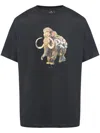 Ps By Paul Smith Graffiti Mammoth Cotton T Shirt In Schwarz
