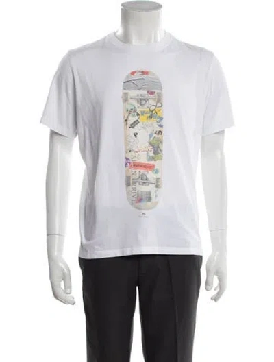 Pre-owned Ps By Paul Smith Graphic Print Crew Neck T-shirt In White