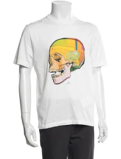 Pre-owned Ps By Paul Smith Graphic Print Crew Neck T-shirt In White