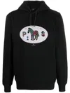 Ps By Paul Smith Graphic-print Hoodie In Schwarz