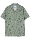 Ps By Paul Smith Graphic-print Organic Cotton Shirt In Green