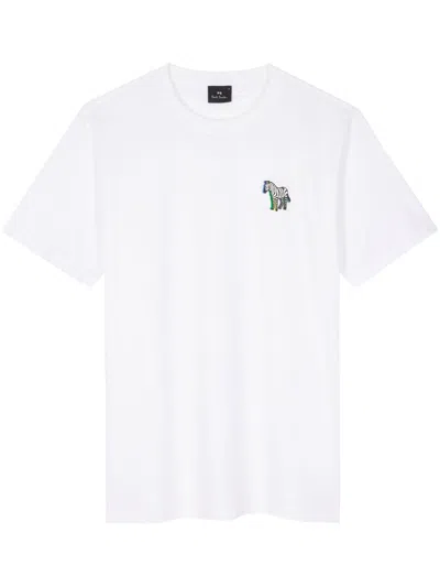 Ps By Paul Smith Graphic-print Organic-cotton T-shirt In White