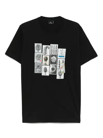 Ps By Paul Smith Graphic-print T-shirt In Black