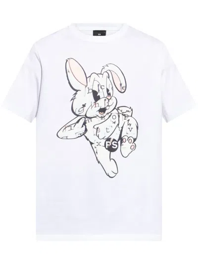 Ps By Paul Smith Graphic Print T-shirt In White