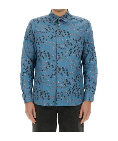 PS BY PAUL SMITH PS PAUL SMITH GRAPHIC PRINTED LONG-SLEEVED SHIRT