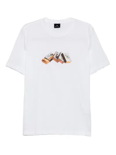 Ps By Paul Smith Graphic-printed T-shirt In White