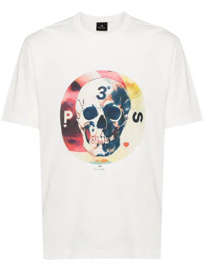 Ps By Paul Smith Graphic-printed T-shirt In White