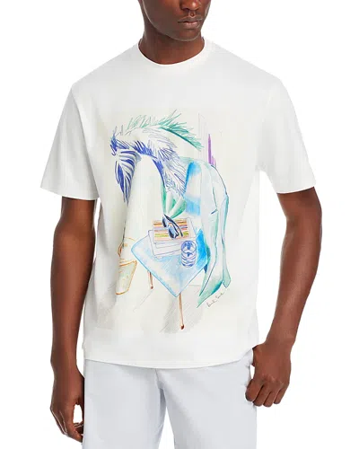 Ps By Paul Smith Graphic Tee In White