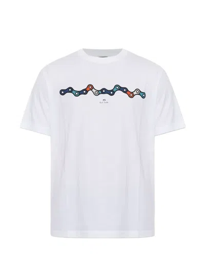 Ps By Paul Smith Ps Paul Smith Graphic Print T-shirt In White