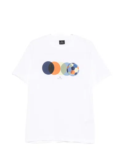 Ps By Paul Smith Ps Paul Smith Football Cotton T-shirt In Transparent
