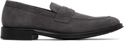 Ps By Paul Smith Gray Suede Pierce Loafers In 70 Grey