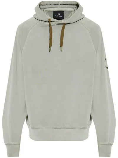 Ps By Paul Smith Green Hoodie In Cotton With Logo