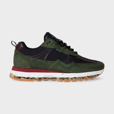 Ps By Paul Smith Green Suede 'banks' Trainers Brown