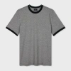 Ps By Paul Smith Grey Jacquard T-shirt Black In Black