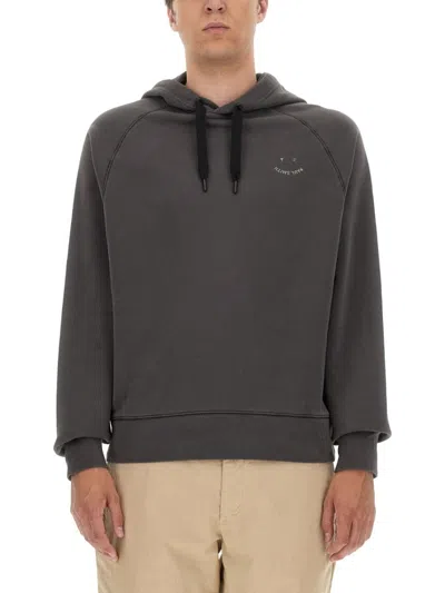 Ps By Paul Smith Grey Organic Cotton Sweatshirt In Gray