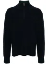 Ps By Paul Smith Half-zip Jumper In Blue