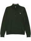 Ps By Paul Smith Pullover Mit Reissverschluss In Grün