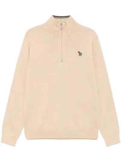 Ps By Paul Smith Pullover Mit Reissverschluss In Nude