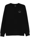 Ps By Paul Smith Happy-embroidered Sweatshirt In Black