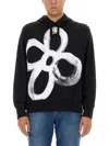 Ps By Paul Smith Ps Paul Smith "happy Flower" Sweatshirt In Black