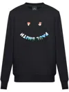 Ps By Paul Smith Happy Gradient-print Sweatshirt In Schwarz