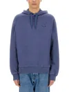 Ps By Paul Smith Ps Paul Smith "happy" Hoodie In Blue