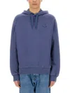 Ps By Paul Smith Ps Paul Smith "happy" Hoodie In Blue