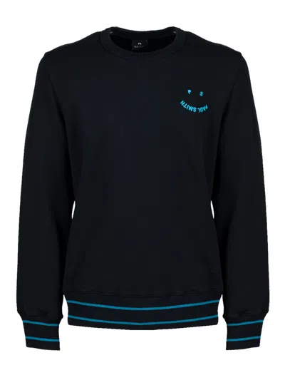 Ps By Paul Smith Black Happy Sweatshirt