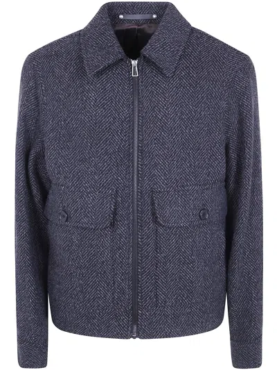Ps By Paul Smith Harrington Jacket Mens Harrington Jkt In Blue
