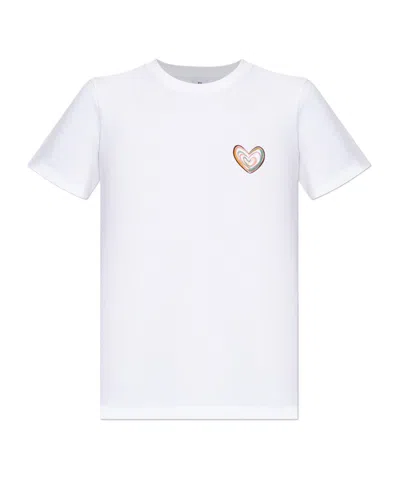 PS BY PAUL SMITH HEART-EMBROIDERED T-SHIRT