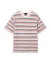 Ps By Paul Smith Herringbone Striped Knit Tee In Multi