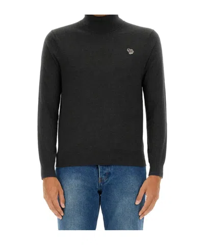 Ps By Paul Smith Ps Paul Smith Zebra Patch Shirt In Black