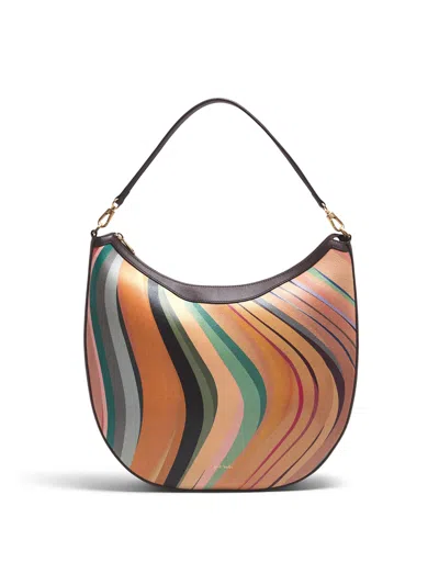 Ps By Paul Smith Hobo Round Bag In Swirl