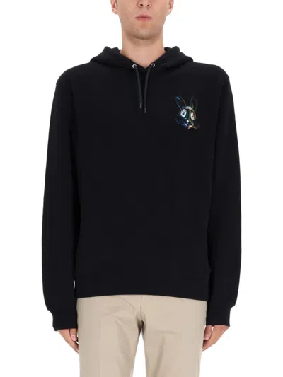 Ps By Paul Smith Hooded Black Sweatshirt