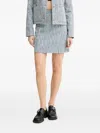 Ps By Paul Smith Houndstooth Belted Mini Skirt In Multi
