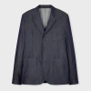 Ps By Paul Smith Indigo Cotton-twill Three-button Blazer Blue In Blue