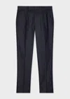 Ps By Paul Smith Indigo Rinse Cotton-twill Pleated Trousers Blue In Blue
