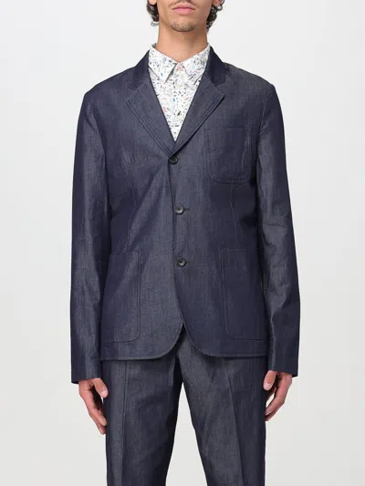 Ps By Paul Smith Jacket Ps Paul Smith Men Color Blue