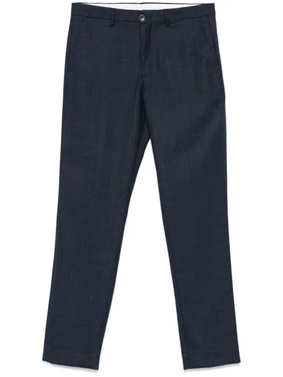 Ps By Paul Smith Jacquard Trousers In Blue