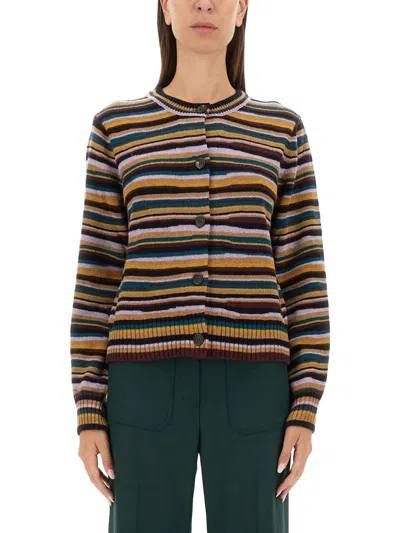 Ps By Paul Smith Striped Sweater In Multicolor